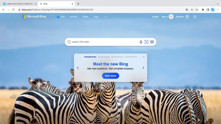 Bing-AI: الآن يمكن الوصول إليه على متصفحات Chrome وSafari